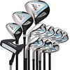 image:imageKVV Women Complete Golf Clubs Set 711 Piece Full Golf Club Set withWithout Stand Bag Right amp Left Handed All Golf Clubs for Women BeginnerBlackBlue
