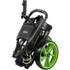 image:imageKVV 3 Wheel FoldableCollapsible Golf Push Cart Ultra Lightweight Smallest Folding Size NewVersion Scorecard HolderCharcoalYellowBlackLime