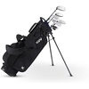 image:imageKVV Junior Golf Clubs Set Ages 3568912 Complete Kids Golf Set with Lightweight Stand Bag Driver Fairway Hybrid Irons Wedge amp Putter Right Handed for Girls amp BoysBlack