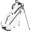 image:imageKVV Lightweight Golf Stand Bag with 7 Way FullLength Dividers 5 Zippered Pockets Automatically Adjustable Dual StrapsElegant DesignWhite