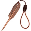 image:imageKVV Premium SingleProng FeatherInspired Divot Tool with Leather Lanyard  Perfect Golf Gift for GolfersWarm Copper
