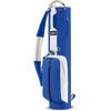 image:imageKVV Vintage PU Leather Golf Sunday Bag SoftSided Golf Club Carry Bag Holds Up to 11 Clubs Ideal for Driving Range amp Par 3Blue  White