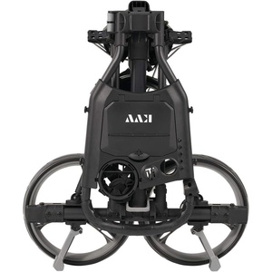 image:imageKVV 3 Wheel Compact Flat Folding Design Golf Push Cart with Lightweight and Sturdy Aluminum Frame Charcoal