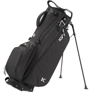 image:imageKVV Lightweight Golf Stand Bag with 7 Way FullLength Dividers 5 Zippered Pockets Automatically Adjustable Dual StrapsElegant DesignBlack