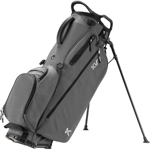 image:imageKVV Lightweight Golf Stand Bag with 7 Way FullLength Dividers 5 Zippered Pockets Automatically Adjustable Dual StrapsElegant DesignCharcoal