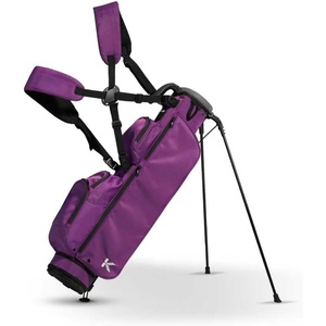 image:imageKVV Lightweight Pitch and Putt Golf Bag with Stand Adjustable Dual Straps Golf Stand Bag for Extra Storage in a Smaller SizeDramatic Magenta