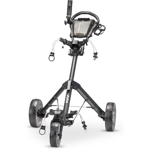 image:imageKVV MiniPro Deluxe Golf Cart for All Age GroupsGolf Push Cart with Adjustable Upper Bracket 360 Swivel Front Wheel UltraCompact SizeCharcoalKVVMP300