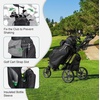 image:imageKVV TopModed Organizer Cart Bag Premium Silent Golf Bag with Dual Handles 14 Club Locking Slots for Men