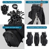 image:imageKVV TopModed Organizer Cart Bag Premium Silent Golf Bag with Dual Handles 14 Club Locking Slots for Men