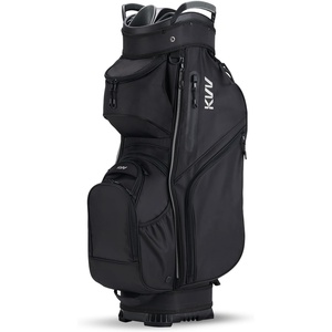 image:imageKVV TopModed Organizer Cart Bag Premium Silent Golf Bag with Dual Handles 14 Club Locking Slots for Men